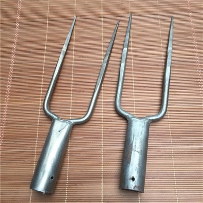 包邮二齿钢叉叉子猎叉多用途农用叉鱼叉农用叉钢叉手工锻打加工.