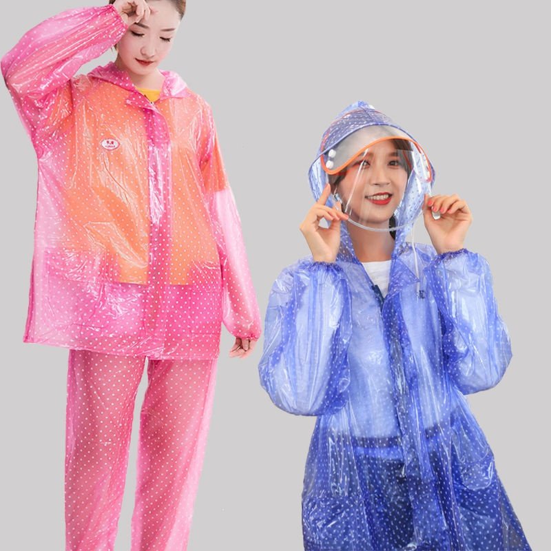 雨衣雨裤雨衣套装成人男防水全身分体户外透明薄款单人女