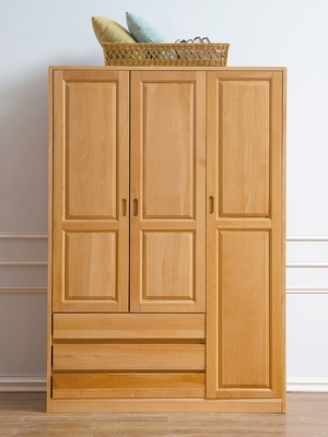 原木色实木衣柜价格