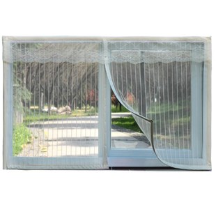 2018魔术贴磁性防蚊虫尼龙纱窗网家用自粘型磁条可拆卸防尘沙窗.