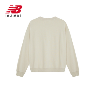 New Balance NB官方24女士休闲百搭圆领针织卫衣套头衫WT41500