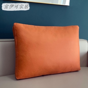科技布长方形沙发靠垫大靠背床头靠背垫软包抱枕靠枕客厅长条床枕
