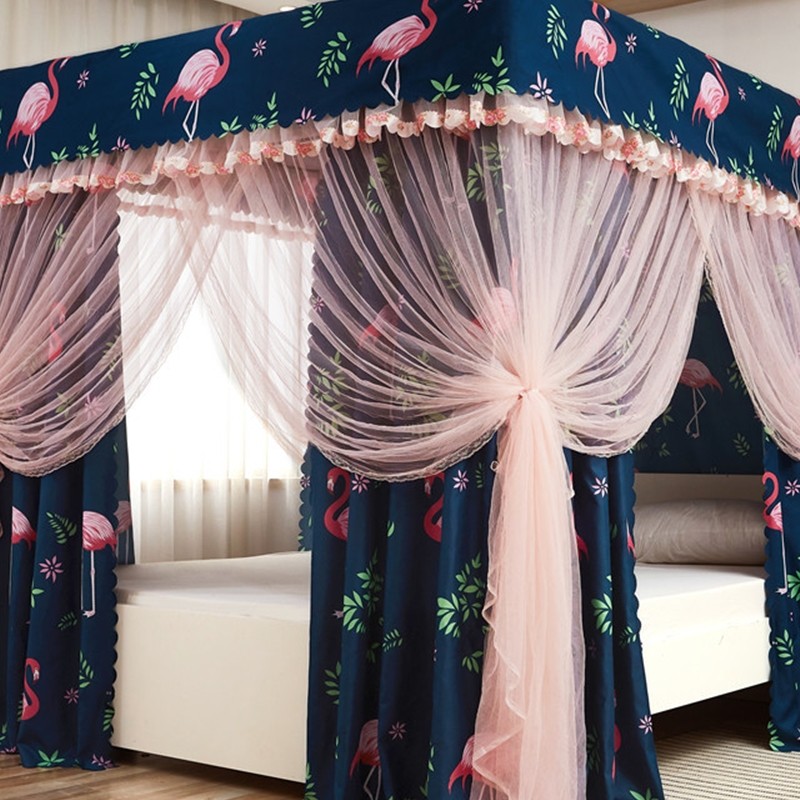 冬季防风保暖床帐冬天保温蚊帐舍布帘子寝室下铺女上铺男韩式蚊帐