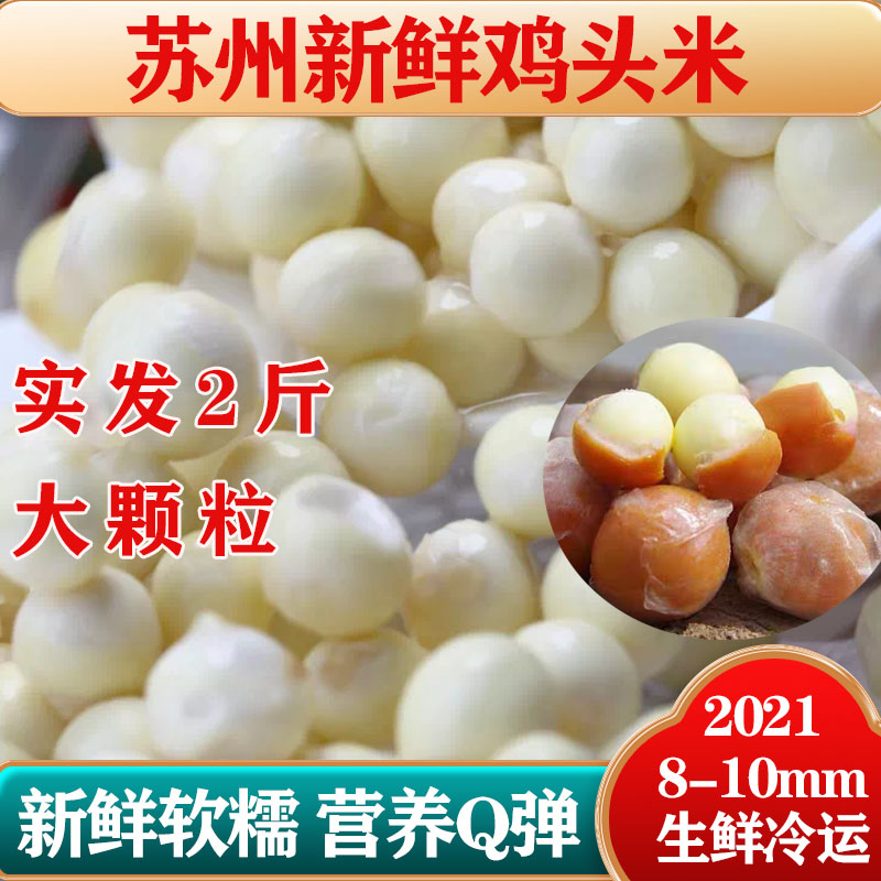 Chicken Head Rice Fresh 2021 new goods Suzhou gorgon fruit Orthodox school Nantang Beheaded meters Hand stripping grain Freezein the Aquatic meat/Fresh fruits and vegetables/Cooked , Fresh vegetables/Vegetable products , Fresh vegetables , 鸡头米/新鲜芡实 category - from Buy2taobao.com to provide professional Taobao agent buy service