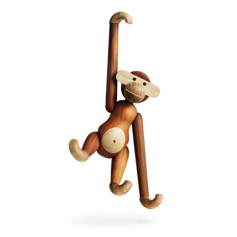 北欧实木长臂猴挂臂小猴子动物摆件简约设计木雕木偶家居工艺品.
