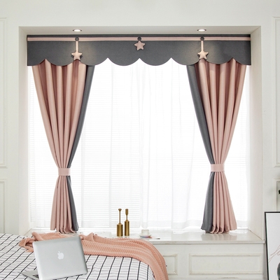 榻榻米窗帘卧室全遮光图片