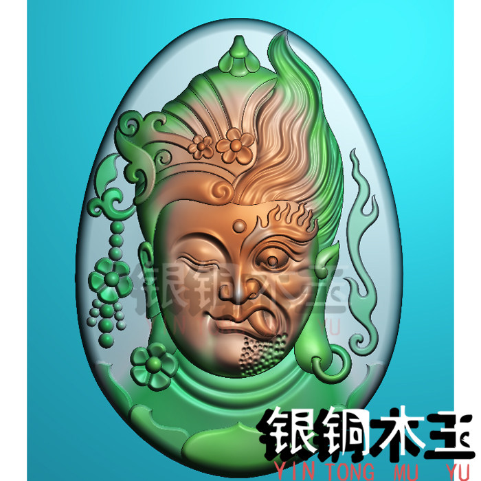 一折46牌精雕图_精雕图椭圆佛教挂件佛魔一念之间佛像头像挂件图浮雕