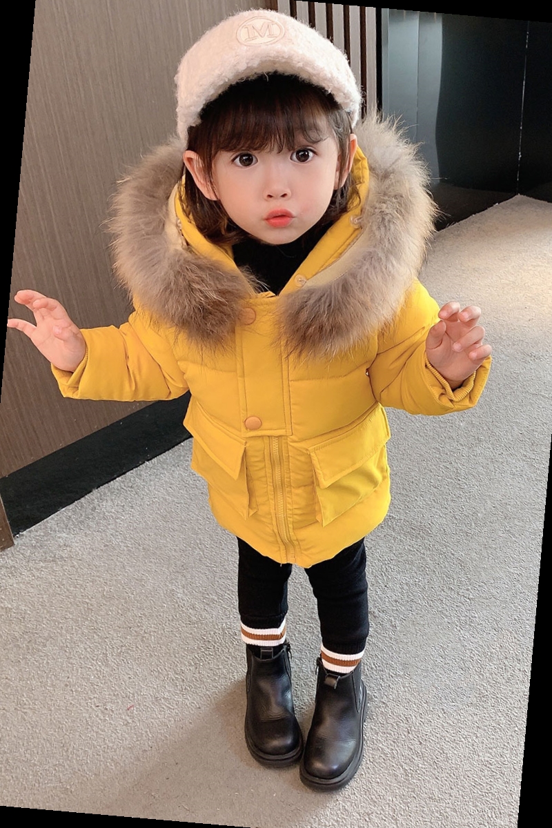 女童1-3岁棉衣外套长款图片