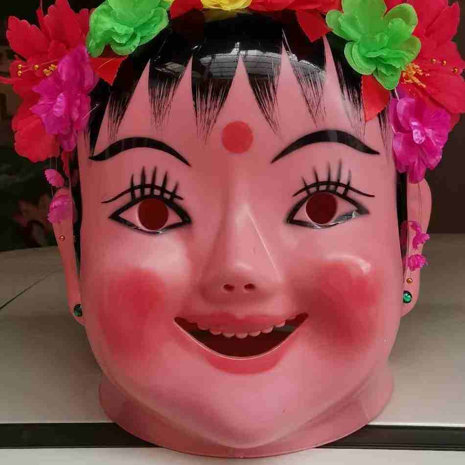 大头娃娃头套娃娃头面具大头人秧歌服装舞狮舞龙儿童成人社火道具