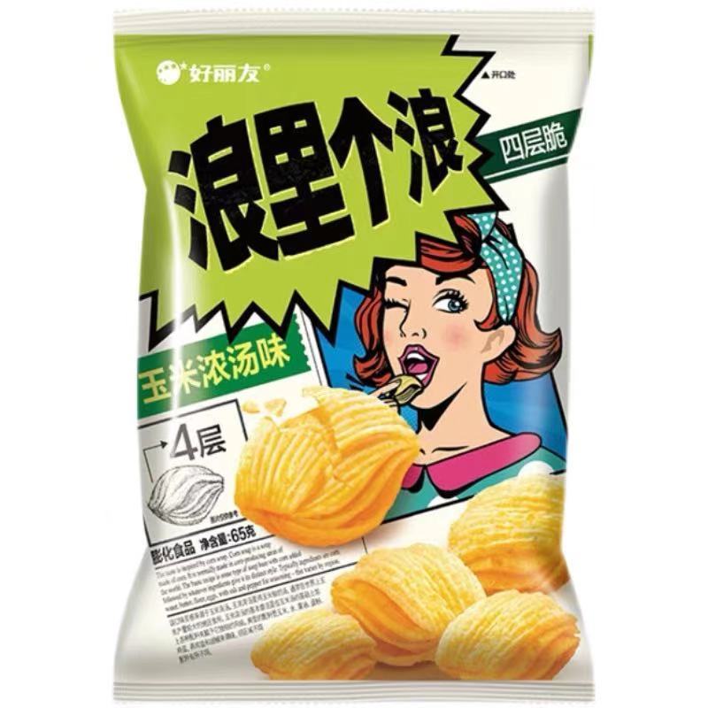 好丽友浪里个浪65g四层薯片巧克力
