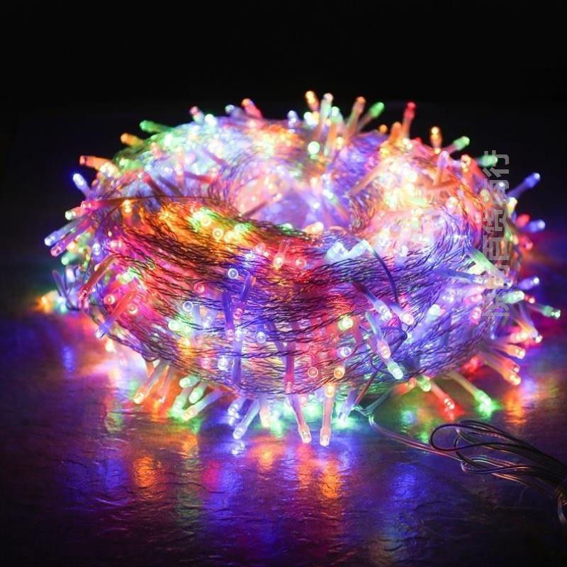 彩灯闪灯串灯变色七彩色家用过年阳台室内新年喜庆变色节日春节
