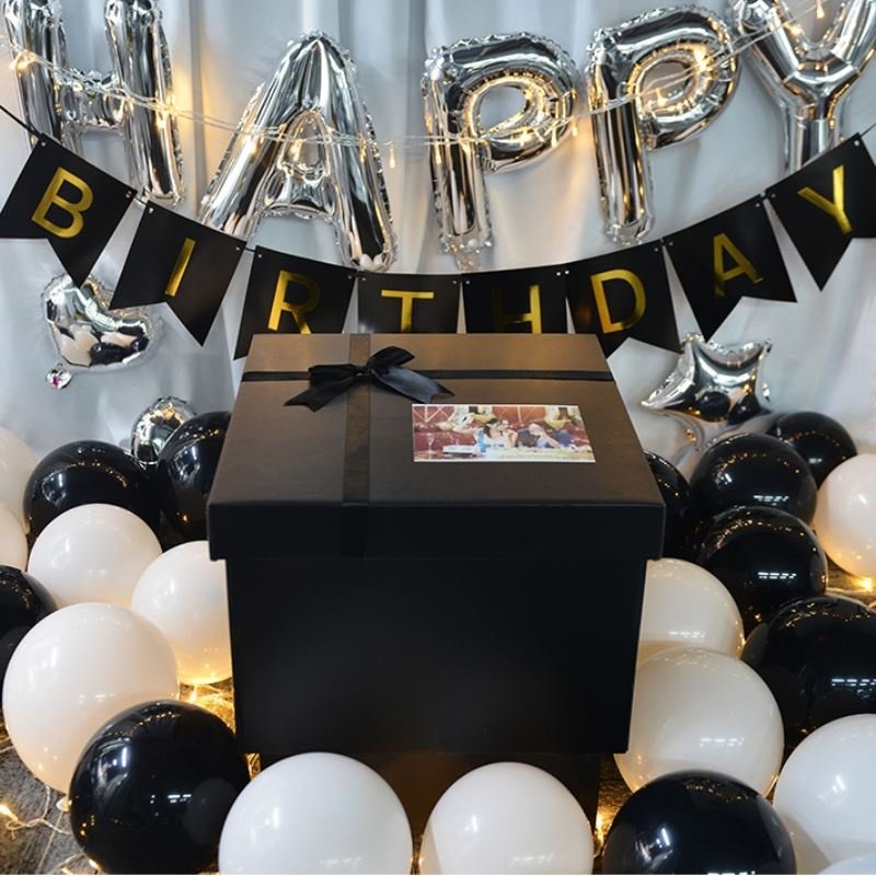 巨型礼物盒子大号特大号男生款正方形礼盒男孩生日包装礼盒惊喜