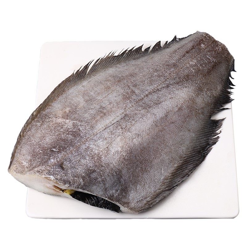 鲽鱼整条冷冻深海格陵兰鲽鱼去头去内脏海鲜水产比目鱼庸鲽鱼段