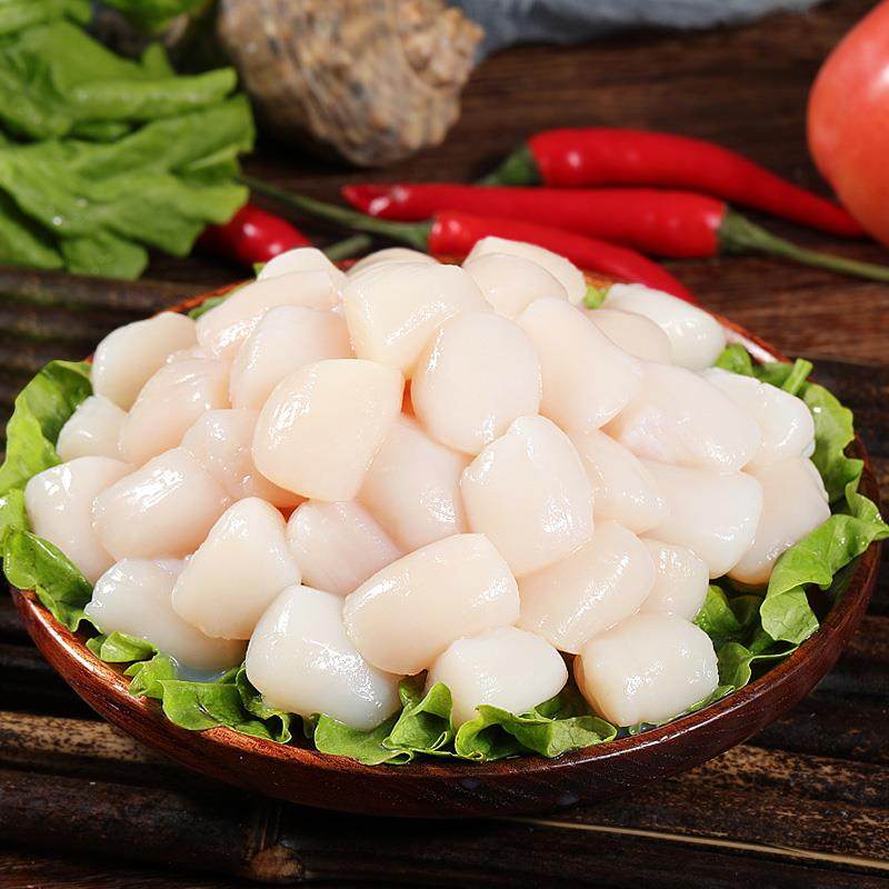 新品原浆甜丁新鲜扇贝柱贝丁扇贝带子海鲜贝柱瑶柱干