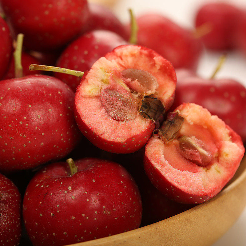 甜红子小山楂果甜口南流泉红心生吃山里红糖葫芦雪红果糖雪球新鲜