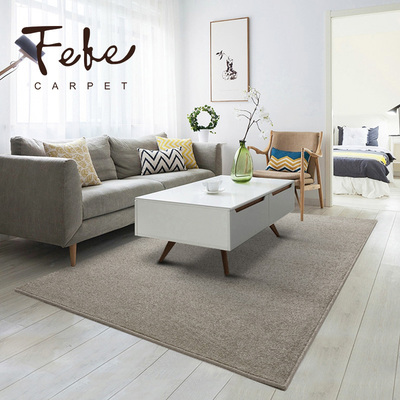 客厅地垫地毯茶几毯米色图片