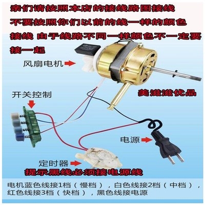 工业大风扇机头纯铜电机壁挂墙式摇头牛角落地22t0马达750配件