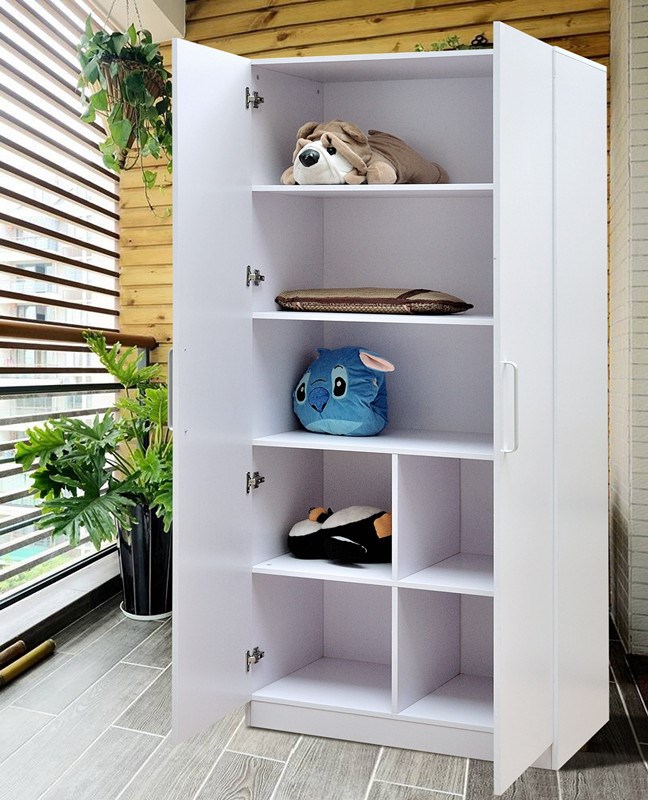 特价促销板式两门衣柜阳台柜衣橱杂物柜储物柜实用多层隔板柜包.