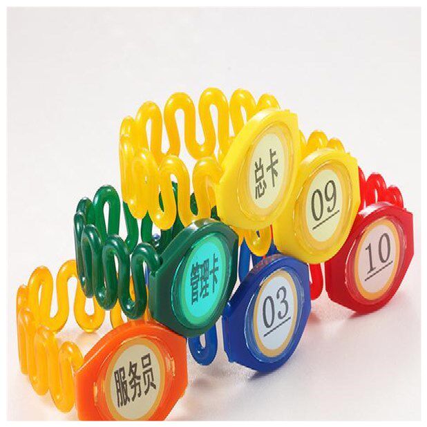 号码桑拿洗浴手锁牌牌手浴室硅胶牌号感应数字桑拿手牌