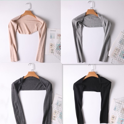 女士纯棉长袖护肩薄图片