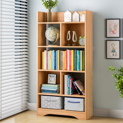 简易书架书柜简约现代组装小书架落地经济型置物u架桌上学生用多