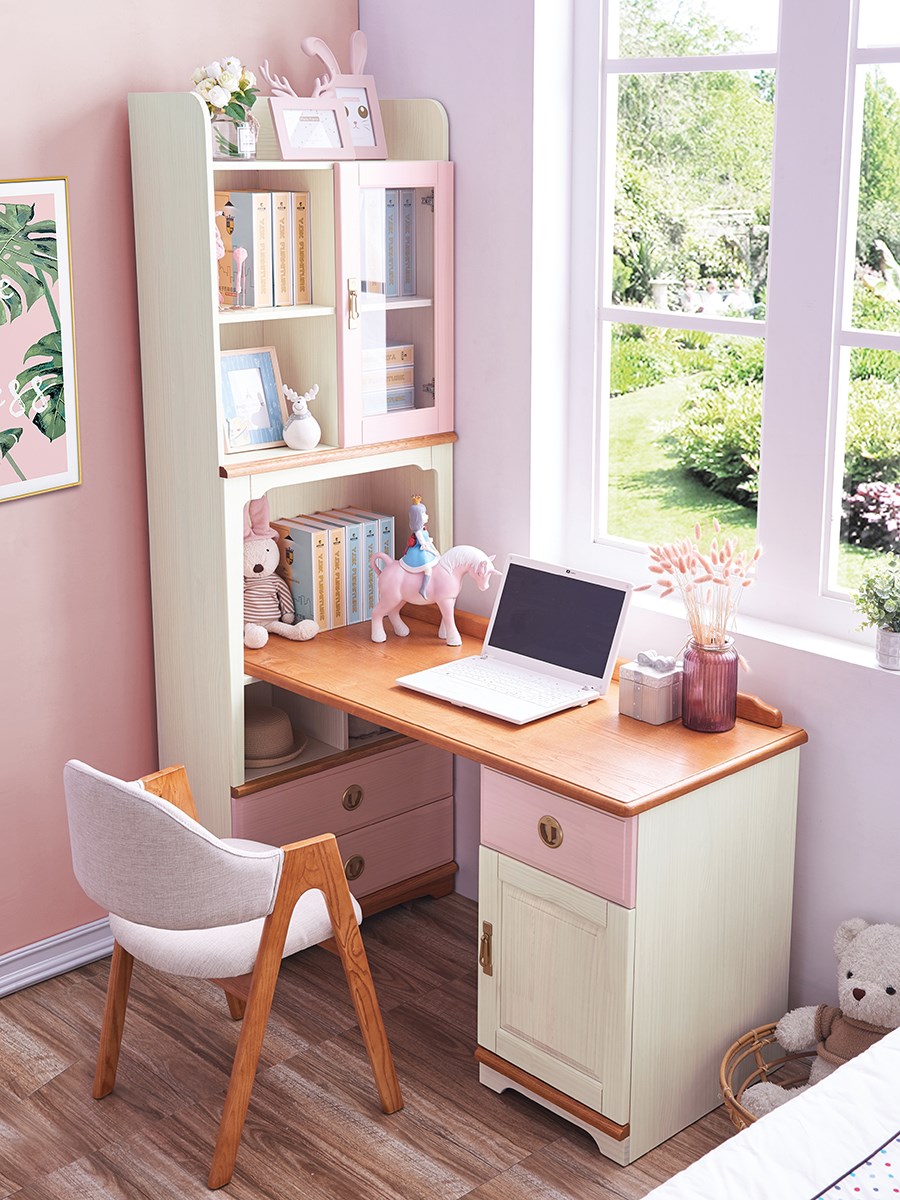 转角书桌柜一体实木淘宝优惠券