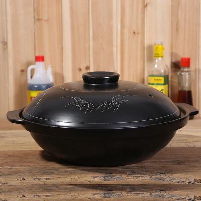 质保三年 浅砂锅 尖s底 大号陶瓷干锅酒店专用鱼头煲炖菜沙锅