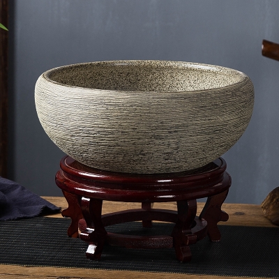 新品景荷镇古法养鱼小陶瓷鱼缸乌龟缸睡莲碗莲德花盆家用客厅缸型