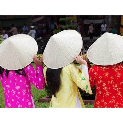 古越南帽女斗笠竹笠帽草帽东南亚风情帽农妇遮阳帽旅游纪.