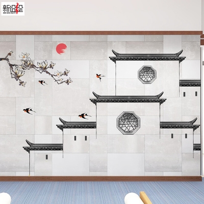 品牌名称: 徽派建筑背景墙