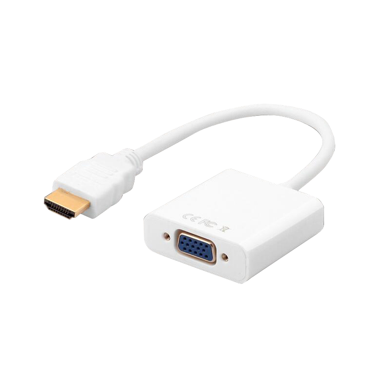 酷比客hdmi转vga线转换器带音频接口电脑笔记本投影仪电视转接器