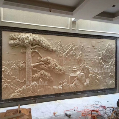 砂岩浮雕背景墙立体玄关壁画专场