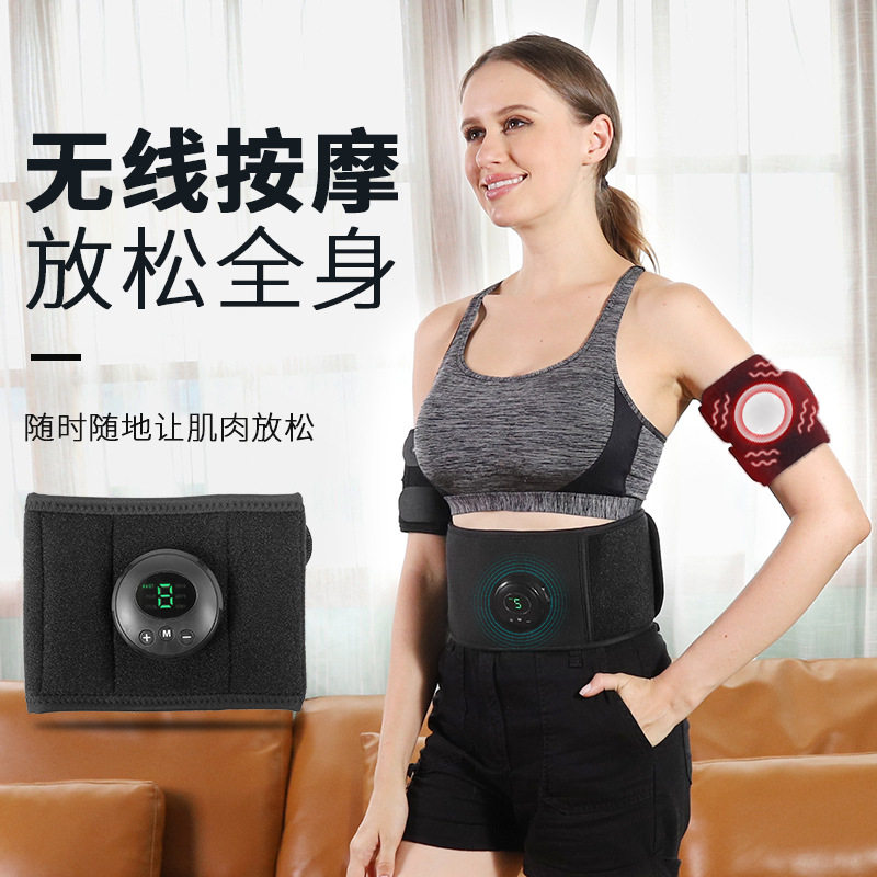 新款ems塑身按摩仪甩脂机智能健腹器健身懒人腹肌贴腹肌爆汗腰带
