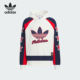 Adidas/阿迪达斯官方正品三叶草男女时尚时尚拼接连帽卫衣JN0779