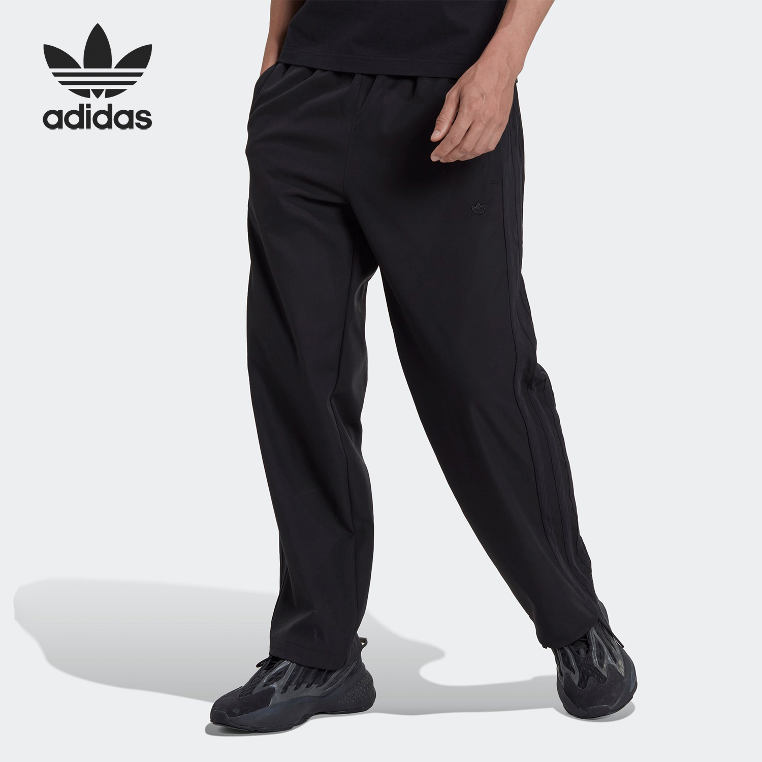 Adidas/阿迪达斯官方正品三叶草新款男子运动休闲直筒长裤HK2915