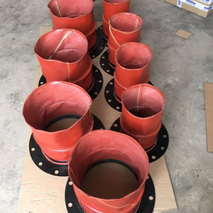 水泥散装机下料口异型伸缩布袋防火耐高温磨硅胶帆布通风管软连接