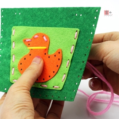 小学生幼儿玩具手工针线小学制作粘材料包儿童靠枕头x饰发夹子女