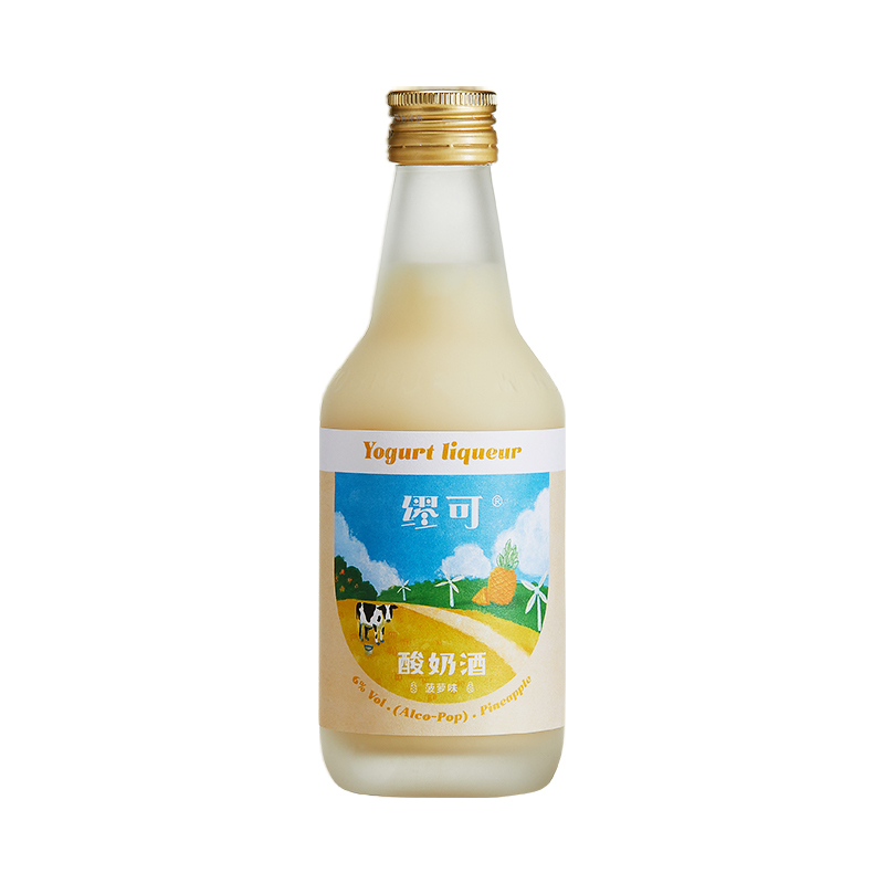 缪可酸奶酒轻享装220ml一支 菠萝味|msdalam kategori Liquor, Penyediaan arak/Wine - dari Buy2taobao.com untuk memberikan perkhidmatan ejen Taobao profesional membeli
