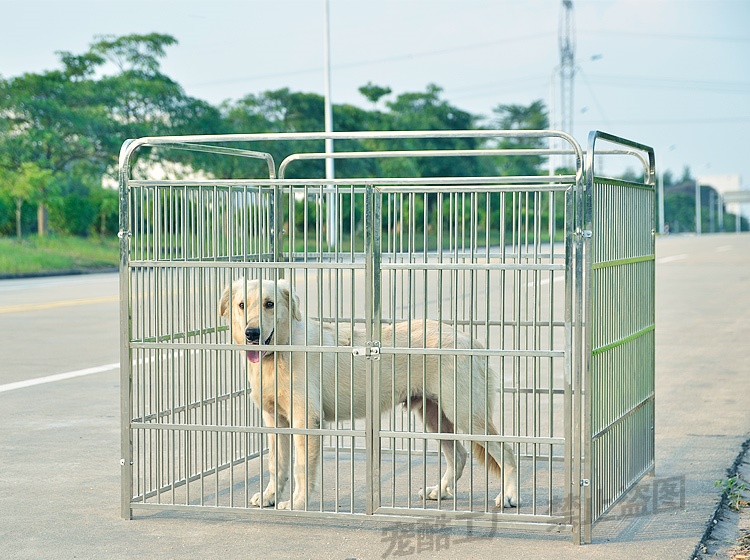 不锈钢狗笼子泰迪宠物狗围栏小中大型犬护栏金毛萨摩栅栏多省包.