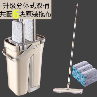平板拖把吸水家用夹毛巾擦实木地板地砖懒人的专用拖布无水印墩.