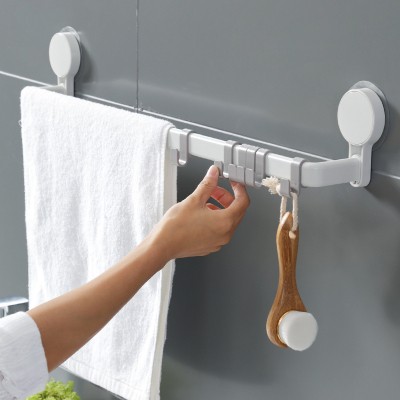 卫生间毛巾架吸盘吸壁式图片