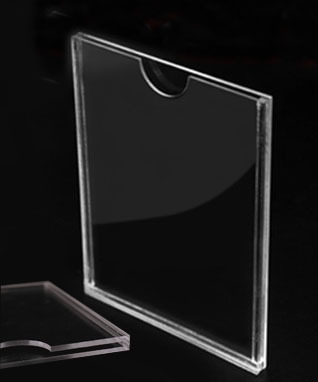 订制a3a4a5透明亚克力卡槽相片插盒宣传文件盒有机片亚克力展示盒