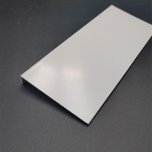 铝合金l型角铝80*10*1.2mm白色烤漆直角收边压条收口装饰条铝型材