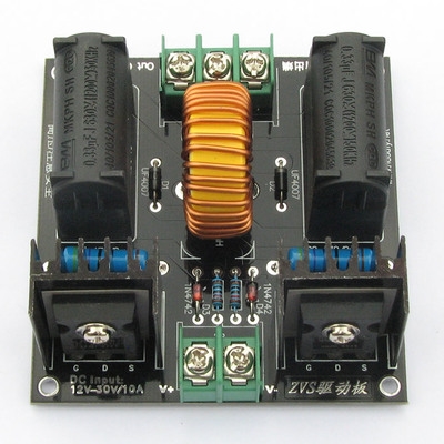 zvs特斯拉线圈电源升压高压发生器驱动板感应加热模块制作套件