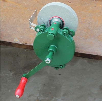 台式家用手摇砂轮机电动磨刀石磨刀磨剪子机器工具家用小型磨刀机