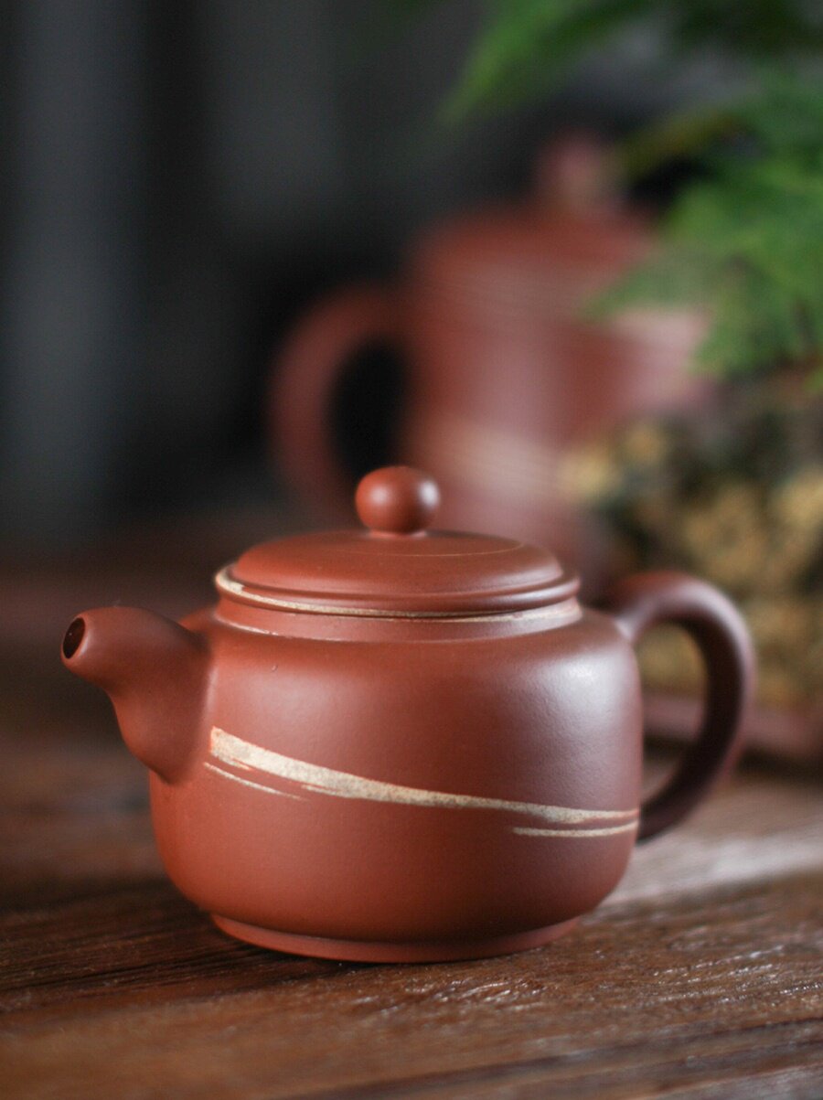 荣昌陶茶壶安陶纯全手工绞泥仿古壶原矿四大名陶功夫茶具非紫砂壶