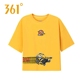 小黄人联名361运动T恤女短袖夏季透气宽松圆领上衣短款纯棉半袖潮