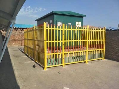 玻璃钢变压器护栏固定式围栏电力油田配电室箱变绝缘防护栏预埋式