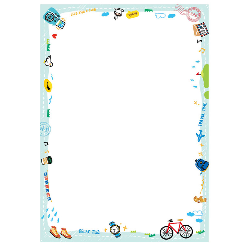 台湾四季season学校幼儿园影印纸a4彩色打印纸带花纹卡通图案彩