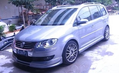 大众途安小包围改装大众途安前后唇侧裙改装大众途安尾翼加装